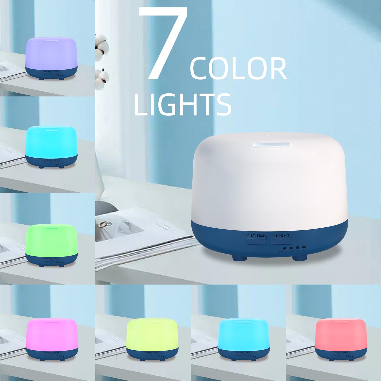 Marchred 300ML Essential Oil Diffuser with Remote Control, 7 LED Color Changing Light MarchredAu supplements