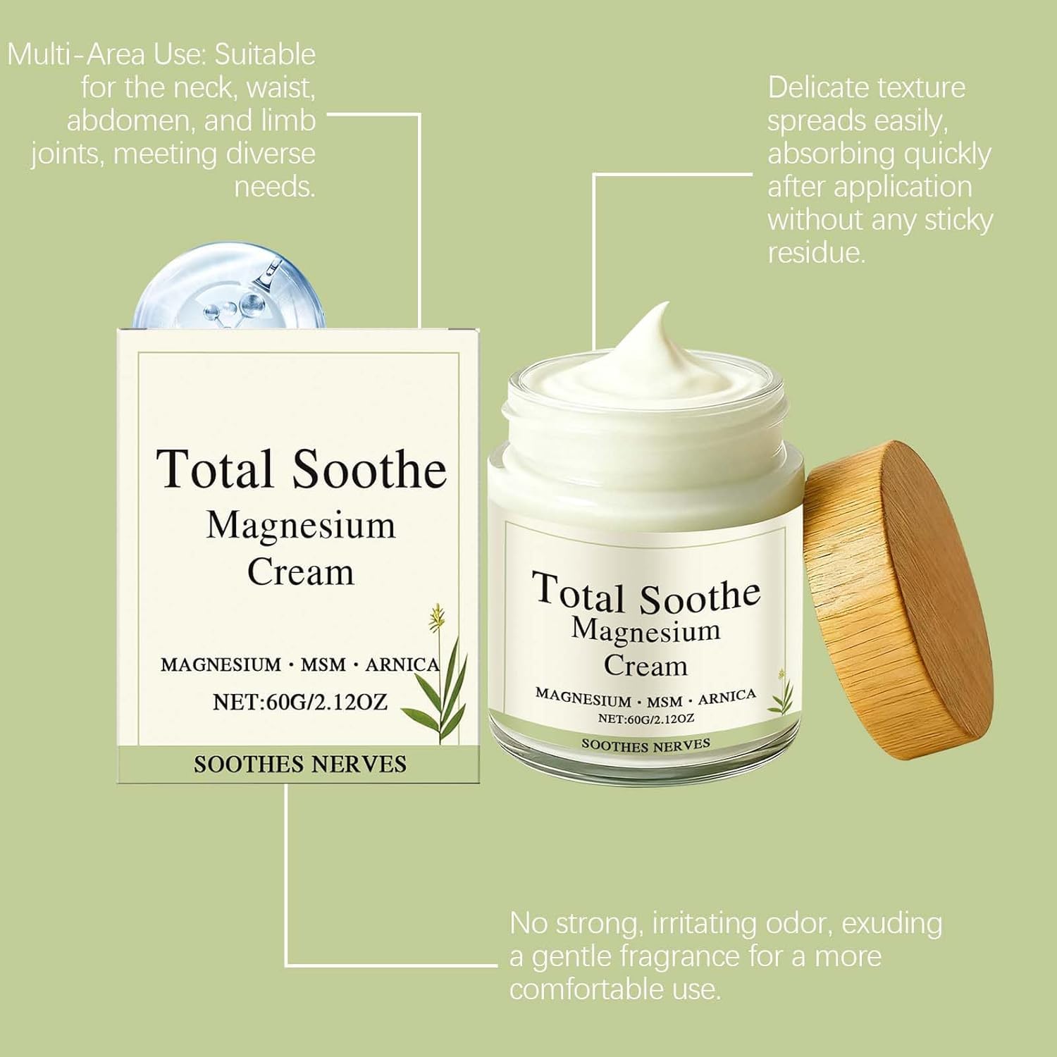 MQN Magnesium Joint Cream with Mineral Delivery Formula & Arnica – Fast Absorbing, Non-Greasy Topical for Everyday Joint & Muscle Relaxation MQNAu supplements