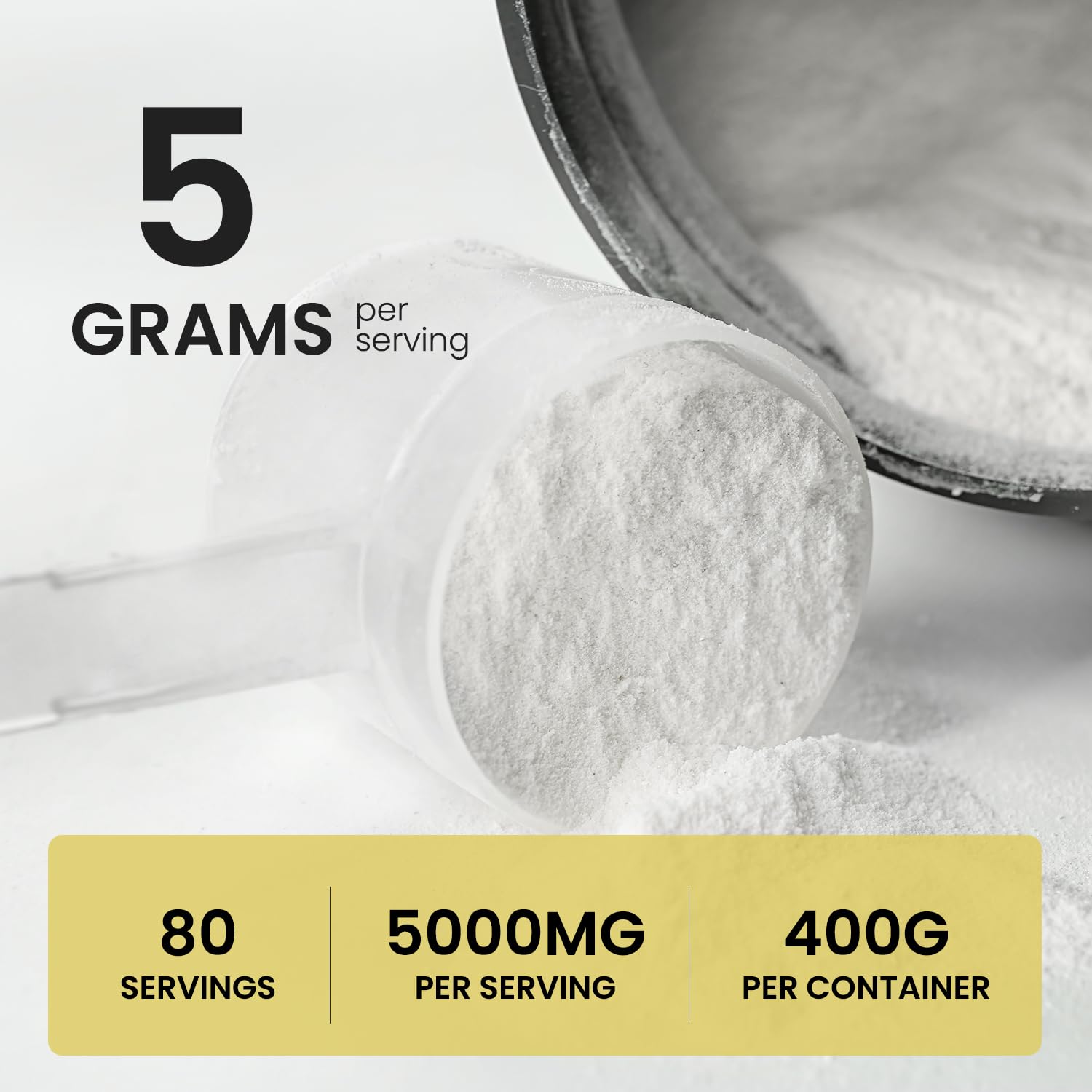 UpNourish Micronized Creatine Monohydrate Powder 400 G - Unflavored Vegan for Pre Workout, Muscle Building Pure Women and Men Instantized Supplement, 80 Servings 14.1096 Ounce UpNourishAu supplements
