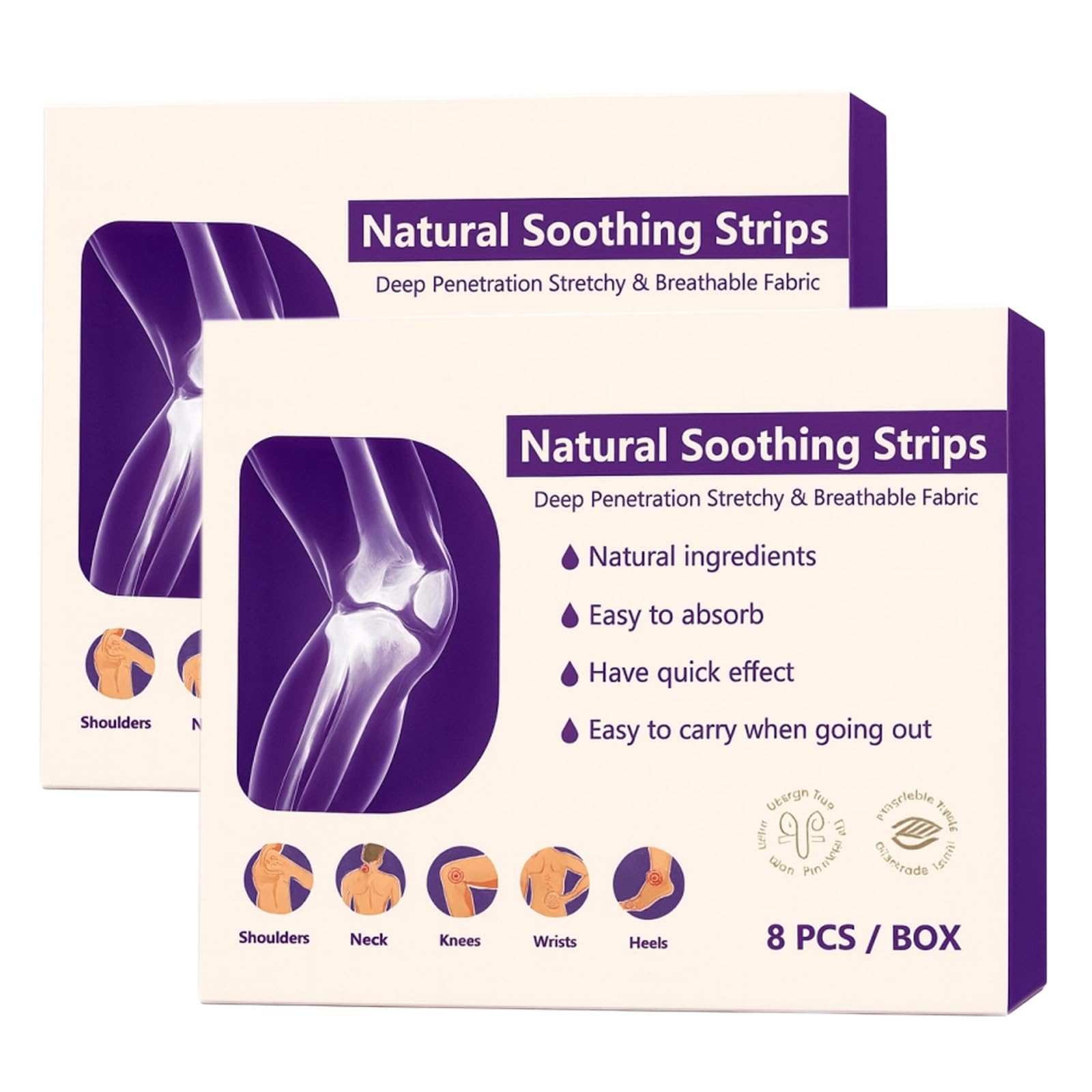Soothing Joint Patches – Natural Herbal Comfort Pads for Knees, Shoulders, Back & Neck, Stretchy Breathable Fabric, Joint & Muscle Soreness, Long Lasting Soothing Strips, 8 Pcs/Box (2PCS) GenericAu supplements