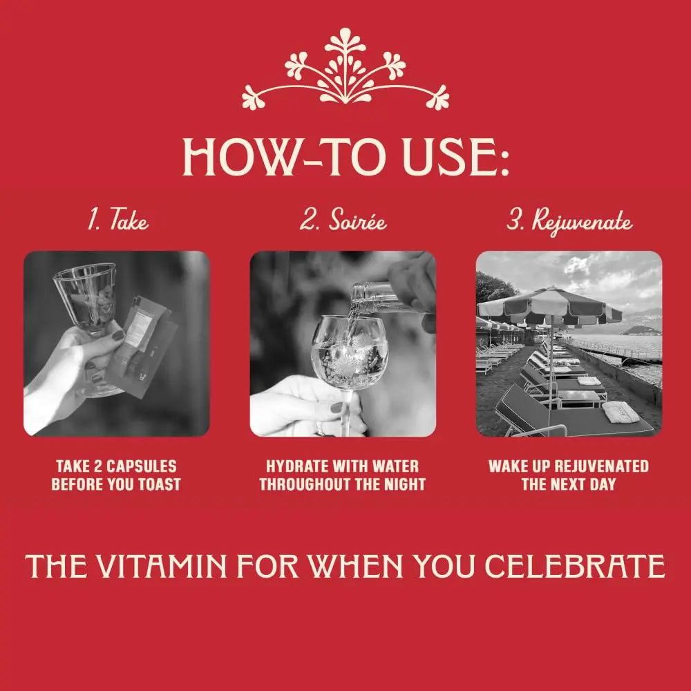 Apéritif Before Alcohol Recovery Supplement - DHM (Dihydromyricetin), Milk Thistle, Turmeric & B Vitamins - Hydration & Liver Support for Morning Clarity Apéritif Healthnz supplements