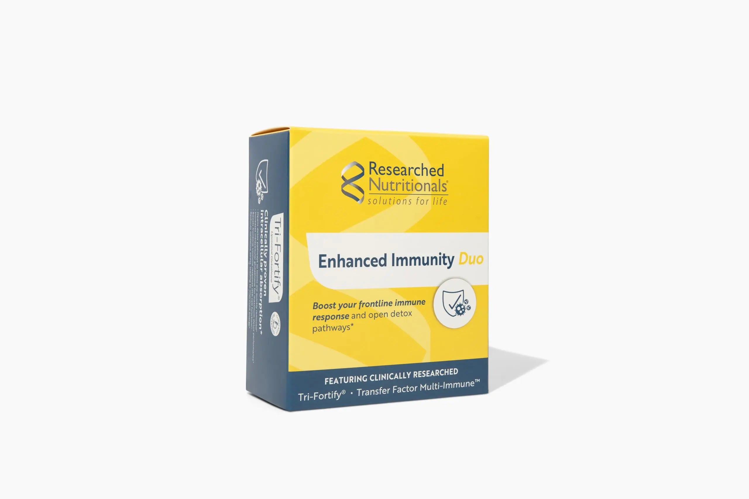 Researched Nutritionals Liposomal Glutathione (450mg) + Colostrum & Mushrooms Supplement for Immunity - Enhanced Immunity Duo - Tri-Fortify Watermelon + Transfer Factor Multi-Immune (2 Piece Set) Researched Nutritionalsnz supplements