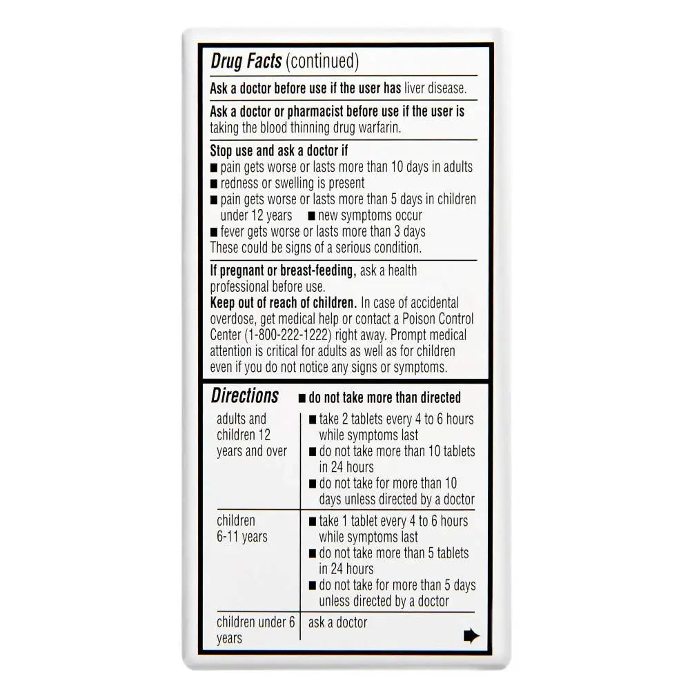 Rite Aid Regular Strength Pain Relief Acetaminophen, 325mg - 100 Tablets | Pain Reliever and Fever Reducer | Joint Pain Relief | Muscle Pain Relief | Arthritis Pain Relief | Back Pain Relief Products Rite AidAu supplements