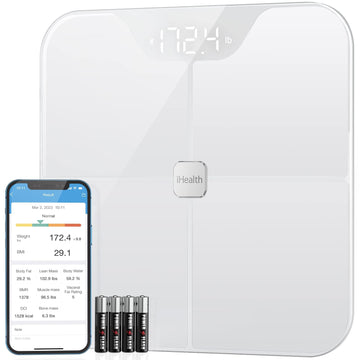 iHealth Nexus Smart Scale for Body Weight Bluetooth, Digital Bathroom Scale Body Fat and Muscle iHealthUS supplements