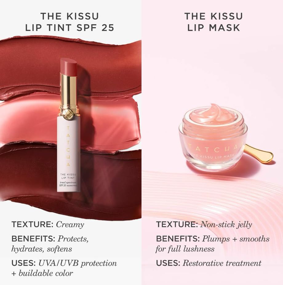 Tatcha Kissu Lip Mask | Overnight Lip Mask, Visibly Plumps and Softens for Lush Lips, 9.0 G | 0.32 oz TATCHAAu supplements