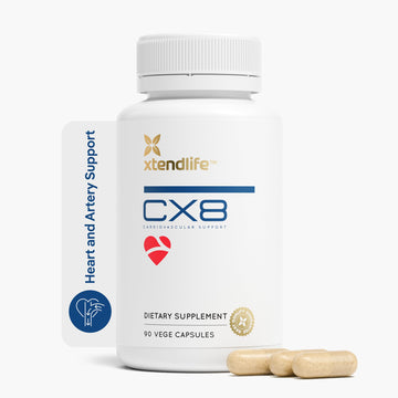 Xtendlife CX8 Heart Health Supplement for Cardiovascular Support, Circulation, and Arterial Health - with Vitamin K2 MK7, D3, Tocotrienols, and Sea Buckthorn-30 Day Supply XtendlifeAu supplements