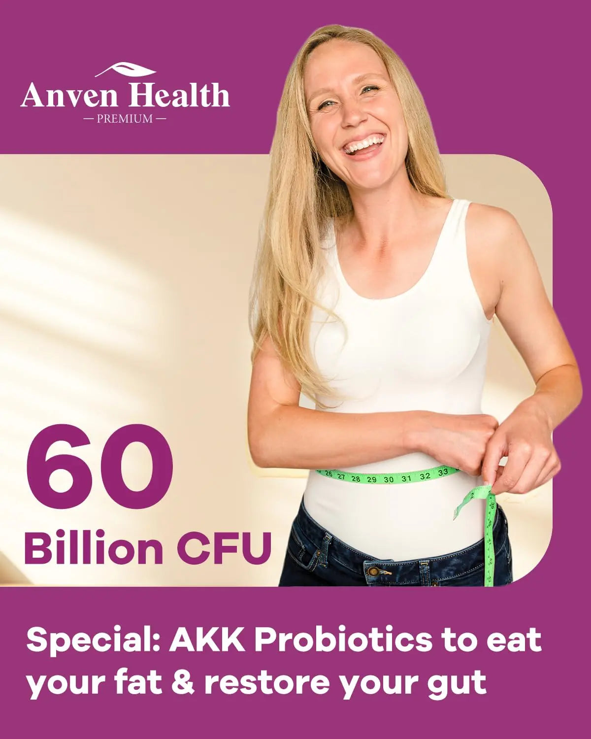 Spermidine 20mg + Fisetin 300mg + Akkermansia for Women丨Cellular Renewal, Metabolic & Gut Health Anven Healthnz supplements