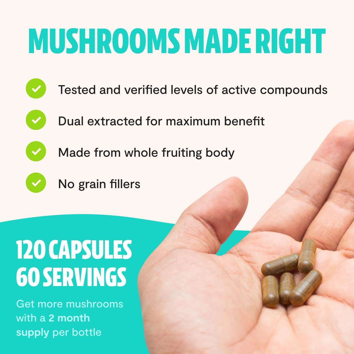 FreshCap Ultimate Mushroom Complex - Lions Mane, Reishi, Cordyceps, Chaga, Turkey Tail FreshCap MushroomsAu supplements