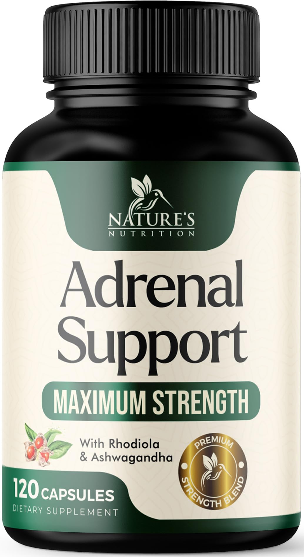 Nature's Nutrition Adrenal Support Supplements Cortex Complex, Best Energy Supplement, Supports Health & Energy Levels, Daily Ashwagandha for Women & Men, Supports Immune System, 120 Capsules Nature's NutritionAu supplements