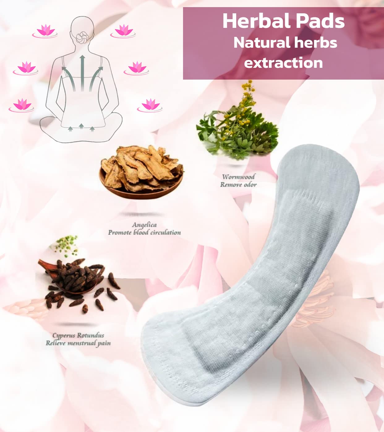 Premium Natural Organic Herbal Cotton Panty Liners for Women - Unscented, Thin, Cruelty-Free Organic Herbal Panty LinerAu supplements