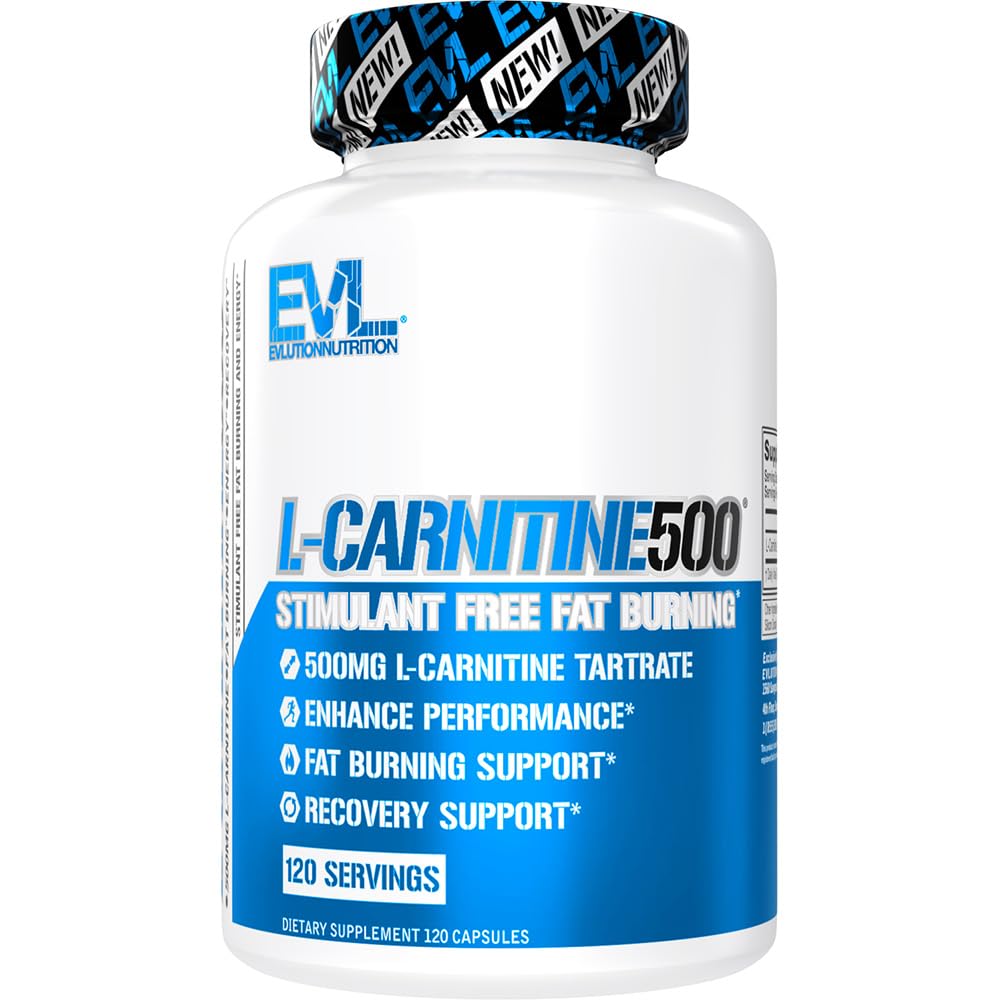 EVL L-Carnitine Supplement for Weight Loss Support - L carnitine 500mg Diet Pills EvlutionUS supplements