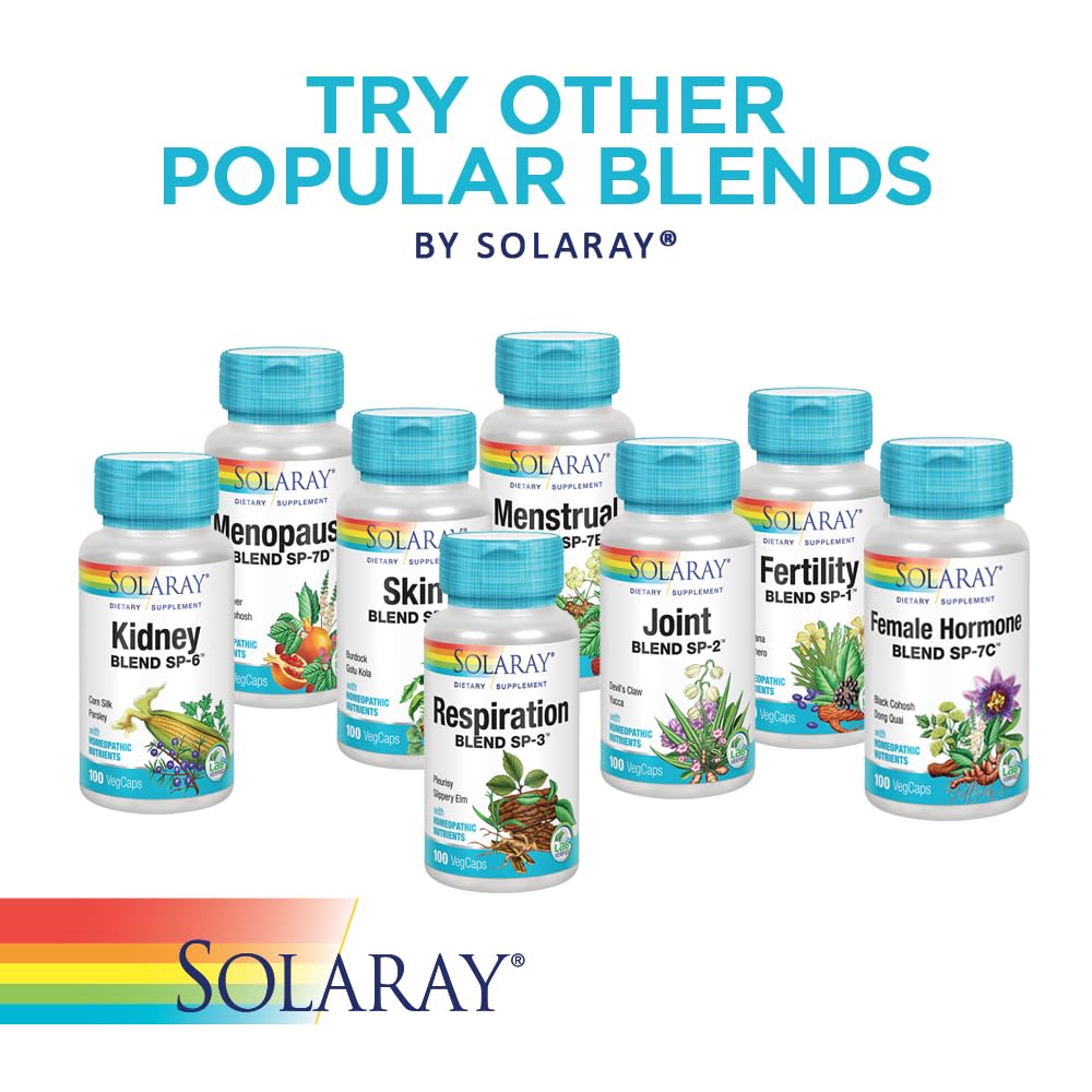 SOLARAY Circulation Blend SP-11B | Herbs & Cell Salt for Healthy Circulatory System Support | 50 Servings | 100 VegCaps SOLARAYAu supplements