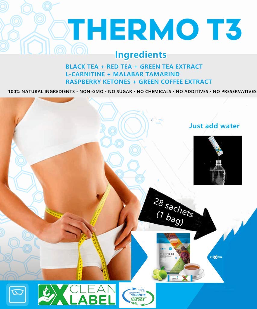 FuXion Thermo T3,Delicious Lemon Tea Flavor(Thermo TT3, 28 Sachets) CHNLMLUS supplements