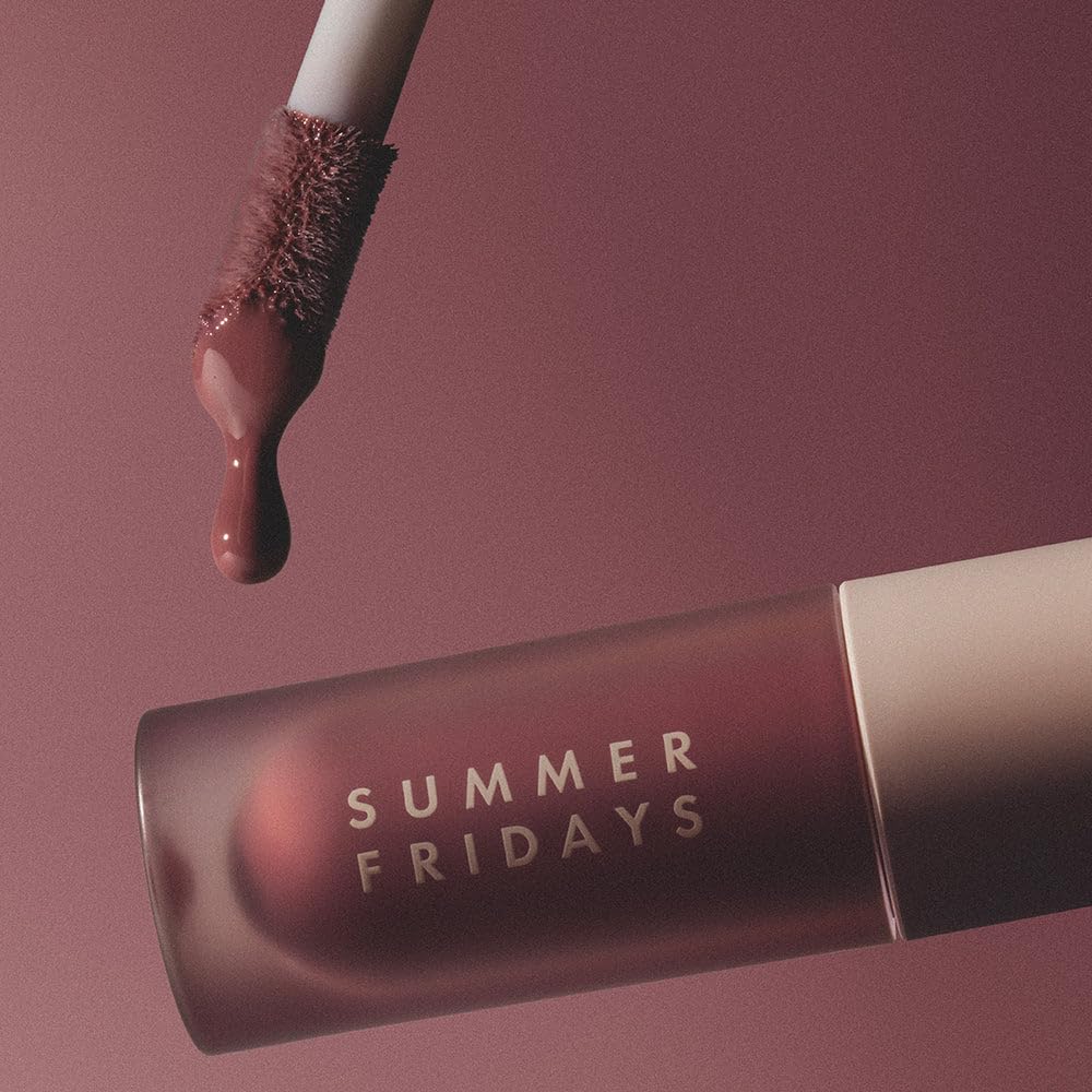 Summer Fridays Dream Lip Oil - Hydrating Tinted Lip Gloss Oil - Non-Sticky Formula with Skincare Benefits for Long-Lasting Softness + Shine - Effortless Beauty Gifts - Soft Mauve (0.15 Oz) Summer FridaysAu supplements