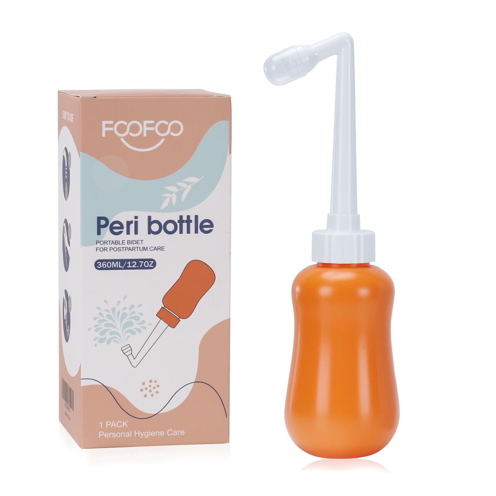 Peri Bottle for Postpartum Care, for Postpartum Essentials, Feminine Care Orange FOOFOOAu supplements