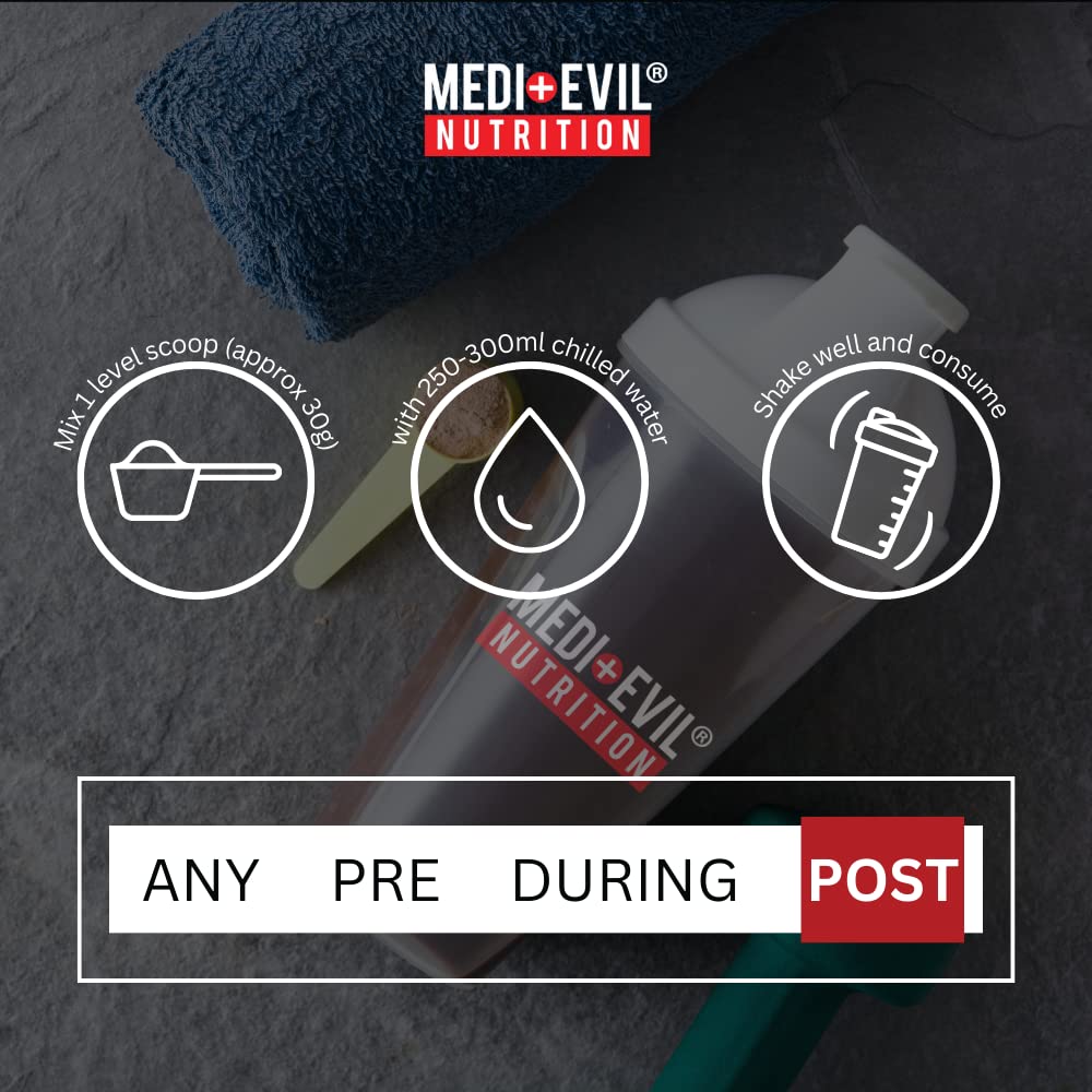 Medi-Evil Nutrition Whey Dynamic Protein, Triple Chocolate Flavour, 600g, 20 Servings Medi-EvilAu supplements
