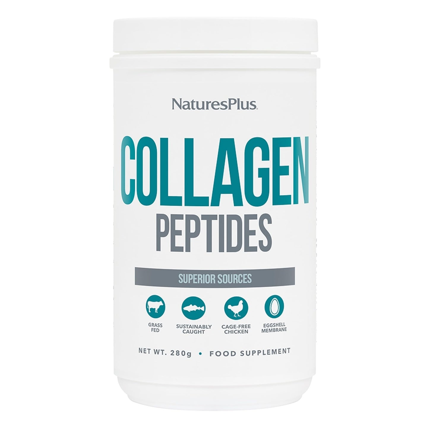 NaturesPlus Collagen Peptides Powder - Premium Hydrolysed Collagen Supplement, 6 Major Types Nature's PlusUS supplements
