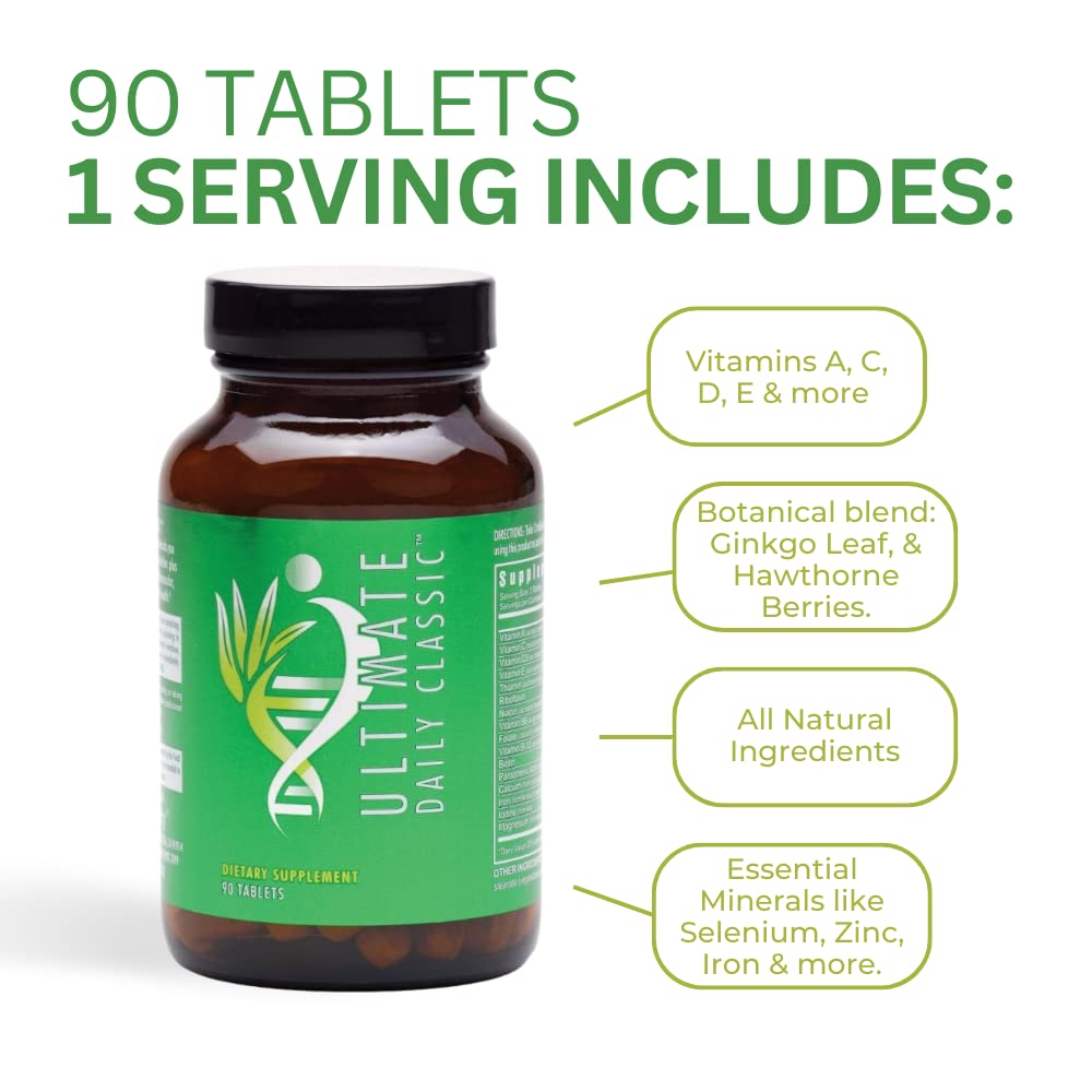 Youngevity Ultimate Daily Classic™ Tablets - Complete Vitamins, Minerals, Amino Acids, & Botanicals - Multivitamin for Women and Men - 90 Tablets YoungevityAu supplements