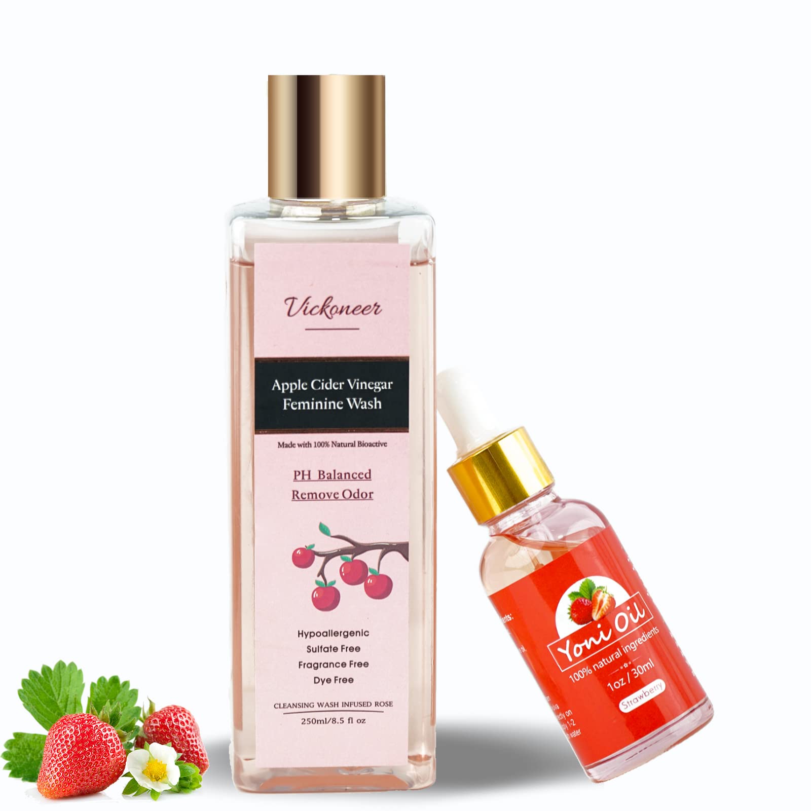 Vickoneer Yoni Wash for Women & Yoni Essential Oil, Intimate Feminine Wash Yoni Care VickoneerAu supplements
