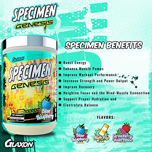 Specimen Full Spectrum High Stimulant Pre-Workout Powder | Supercharged Energy GlaxonAu supplements