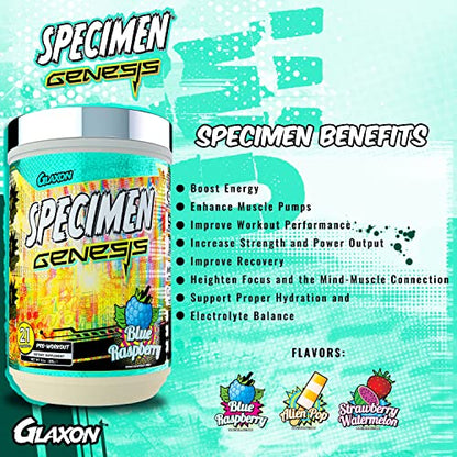 Specimen Full Spectrum High Stimulant Pre-Workout Powder | Supercharged Energy GlaxonUS supplements