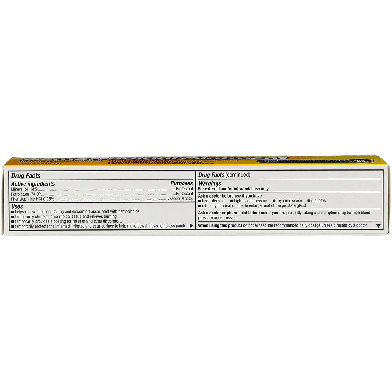 GoodSense Hemorrhoidal Ointment, Phenylephrine HCl, Petrolatum, Mineral oil, Relief from Burning, Itching and Discomfort of Hemorrhoids, 2 Ounces GoodSenseAu supplements