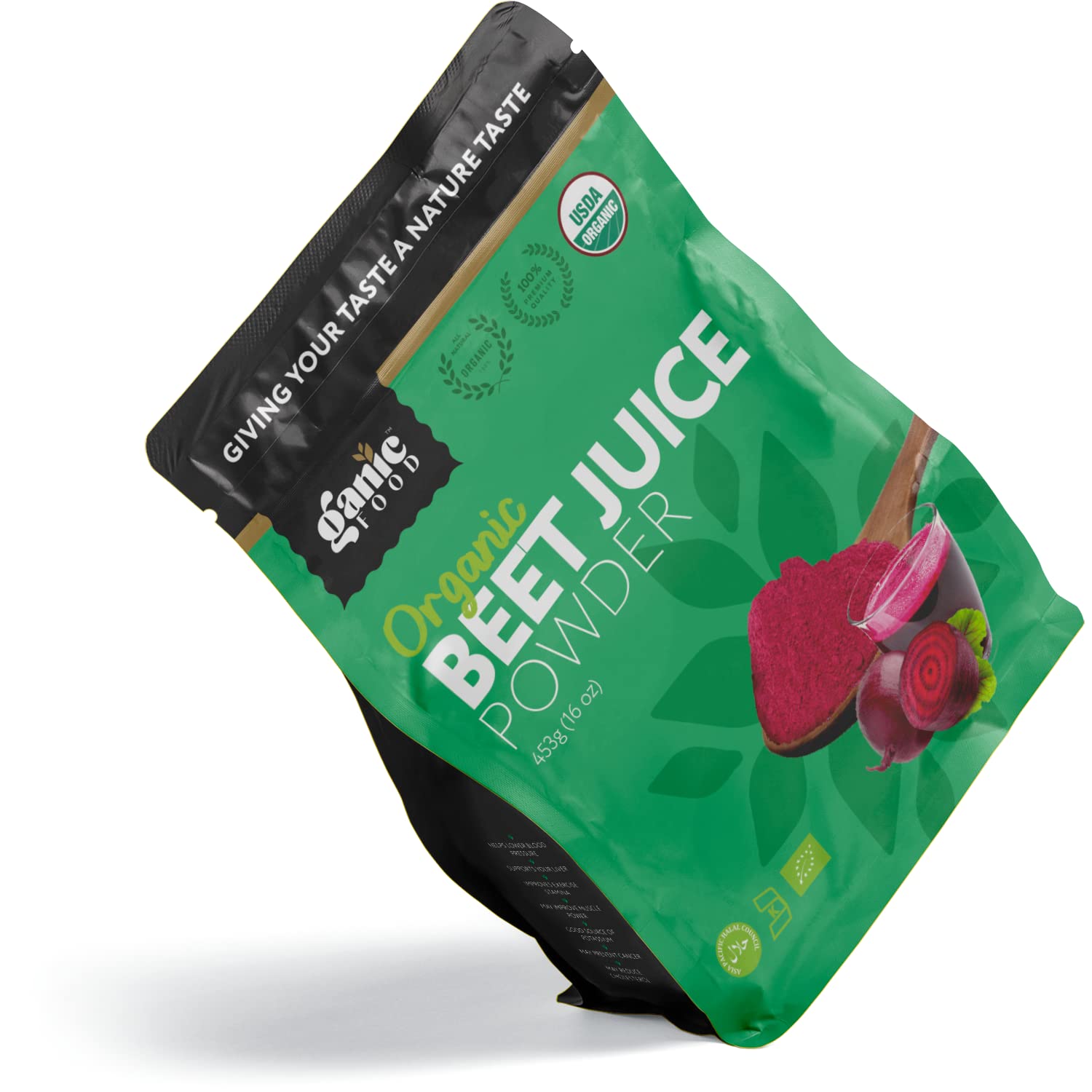 Ganic Food Organic Beet Root Juice Powder, 16 Ounces Ganic FoodAu supplements