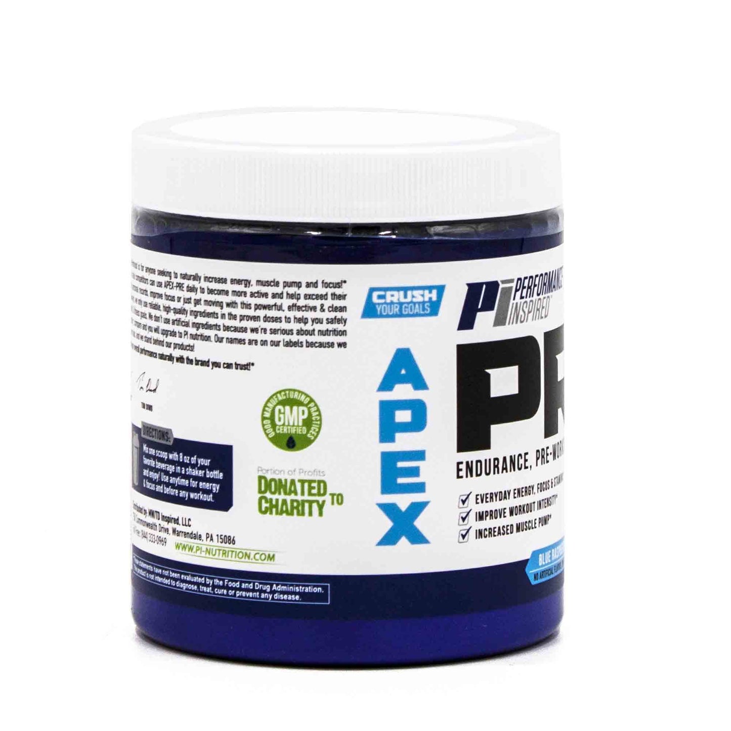 PERFORMANCE INSPIRED Nutrition - APEX Pre Workout Powder - Increase Energy & Endurance PERFORMANCE INSPIREDUS supplements
