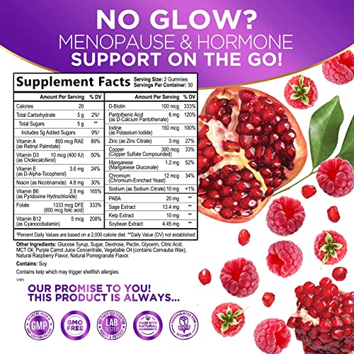 Menopause Supplements for Women, Multi Benefit Menopause Relief for Night Sweats Nature's GlowUS supplements