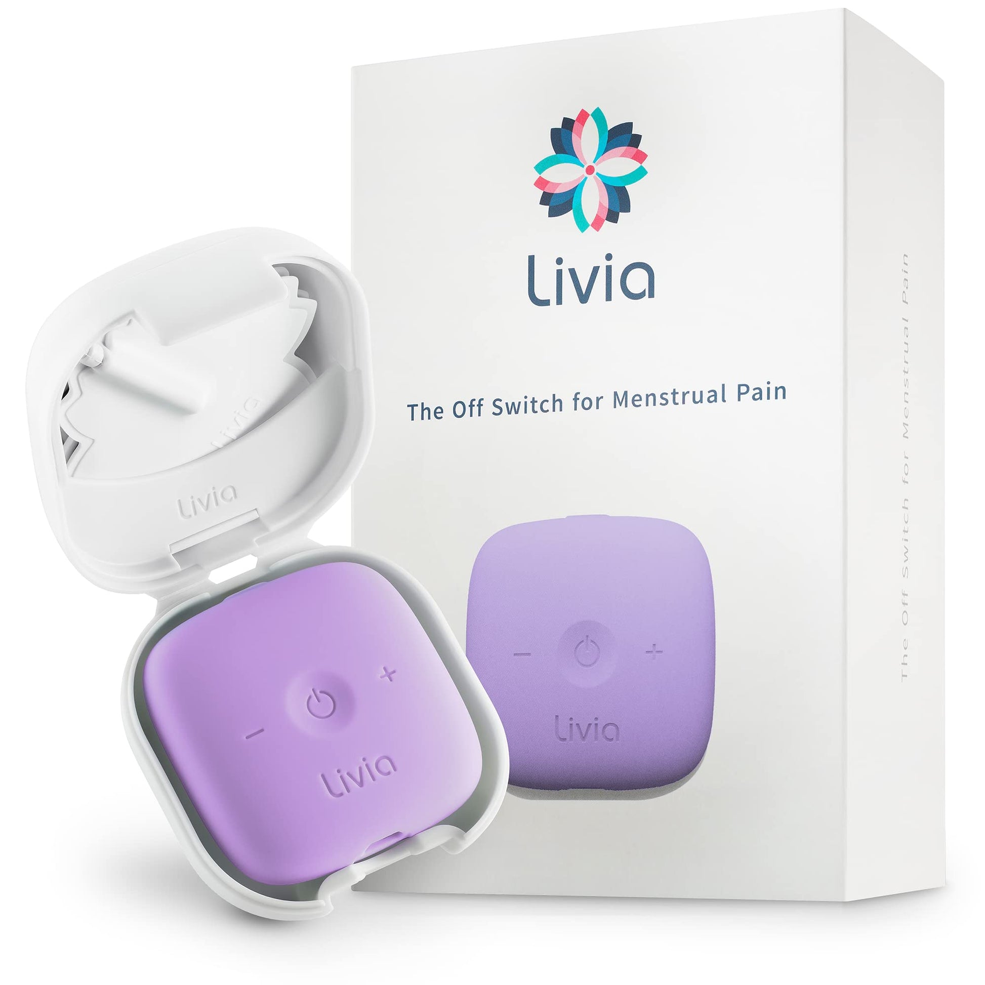 Livia Menstrual Pain Relief Device, Lavender - The Off Switch for Period Pain - Portable Unit with Stick-on Pads LiviaAu supplements