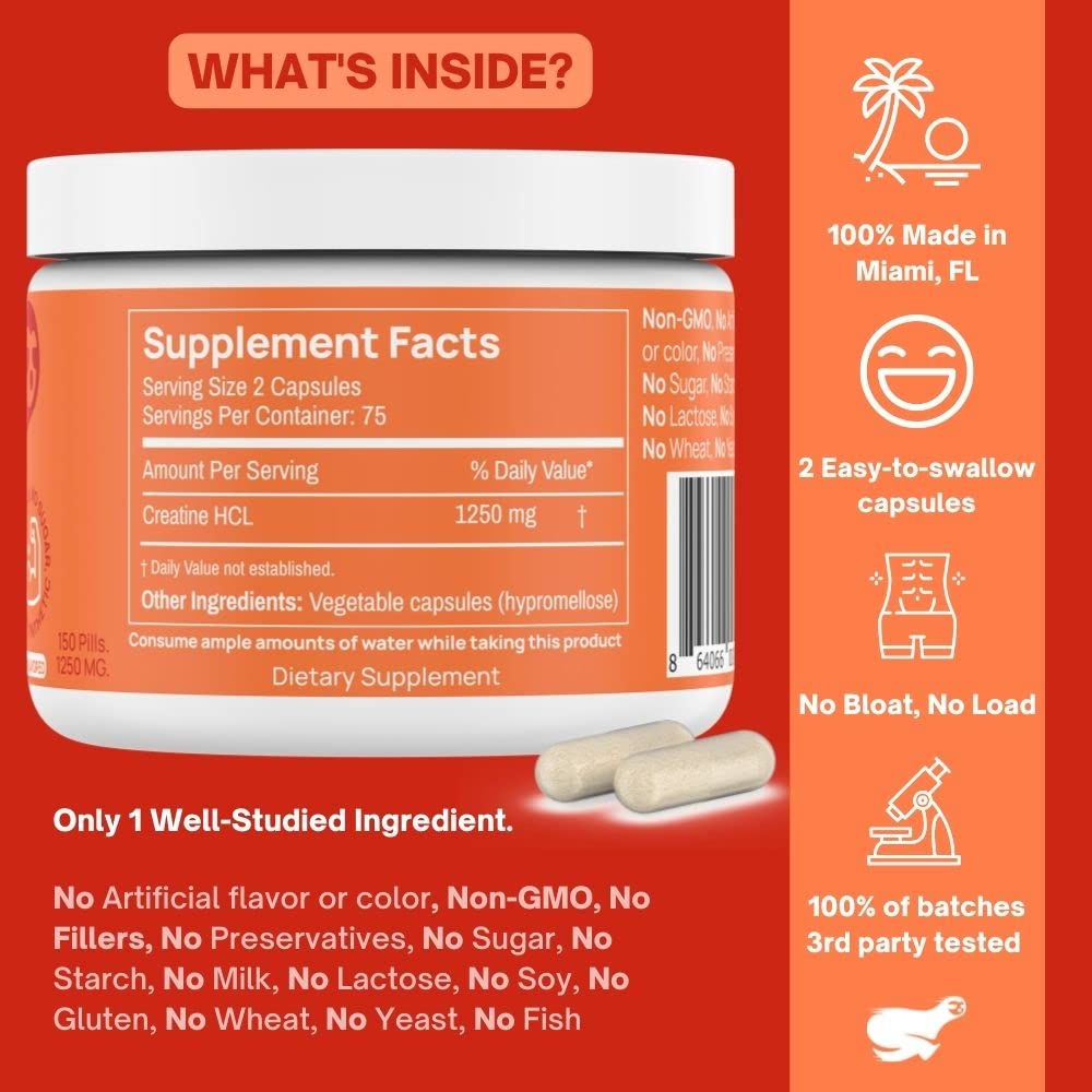 Pre Workout Pills and Creatine HCL Pills Bundle - Endless Energy, Muscle Growth, Endurance Goba TeaAu supplements
