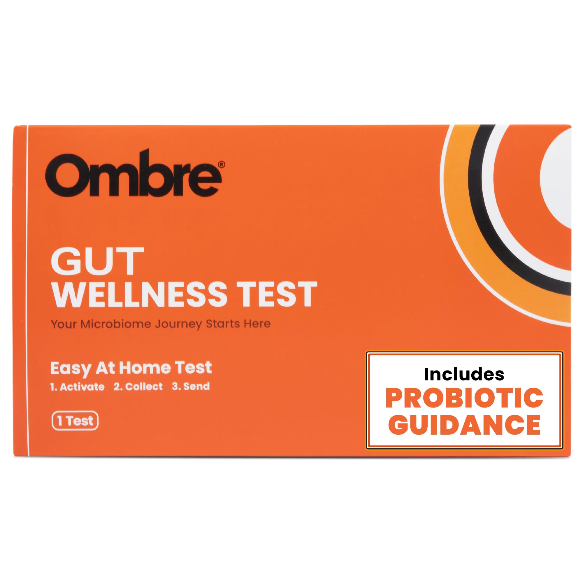 Ombre Gut Health Test Kit - Probiotic Recommender at Home Test for Women & Men - Detailed Custom Gut Microbiome Analysis for Digestive, Immune and Mental Health with Food Suggestions OmbreAu supplements
