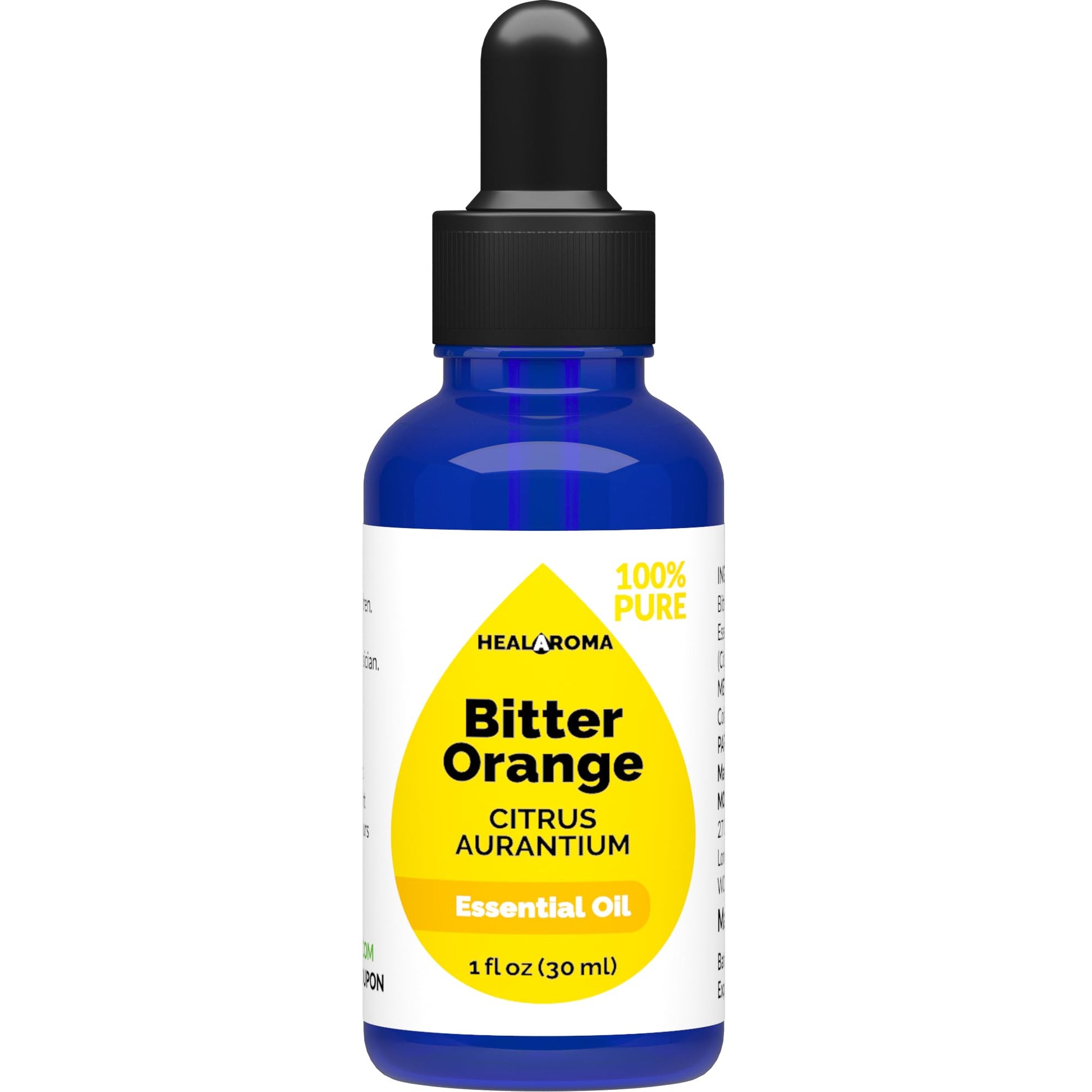 Bitter Orange Essential Oil 30 ml - 1 oz - Pure & Natural - with Pipette Dropper MONOHERBAu supplements