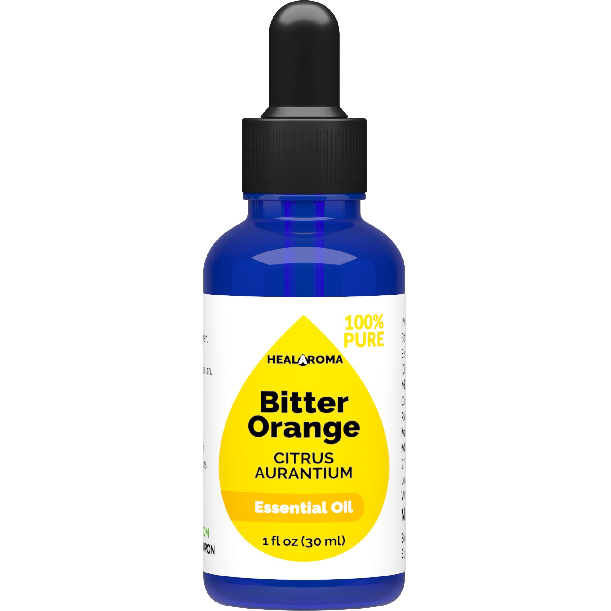 Bitter Orange Essential Oil 30 ml - 1 oz - Pure & Natural - with Pipette Dropper MONOHERBAu supplements
