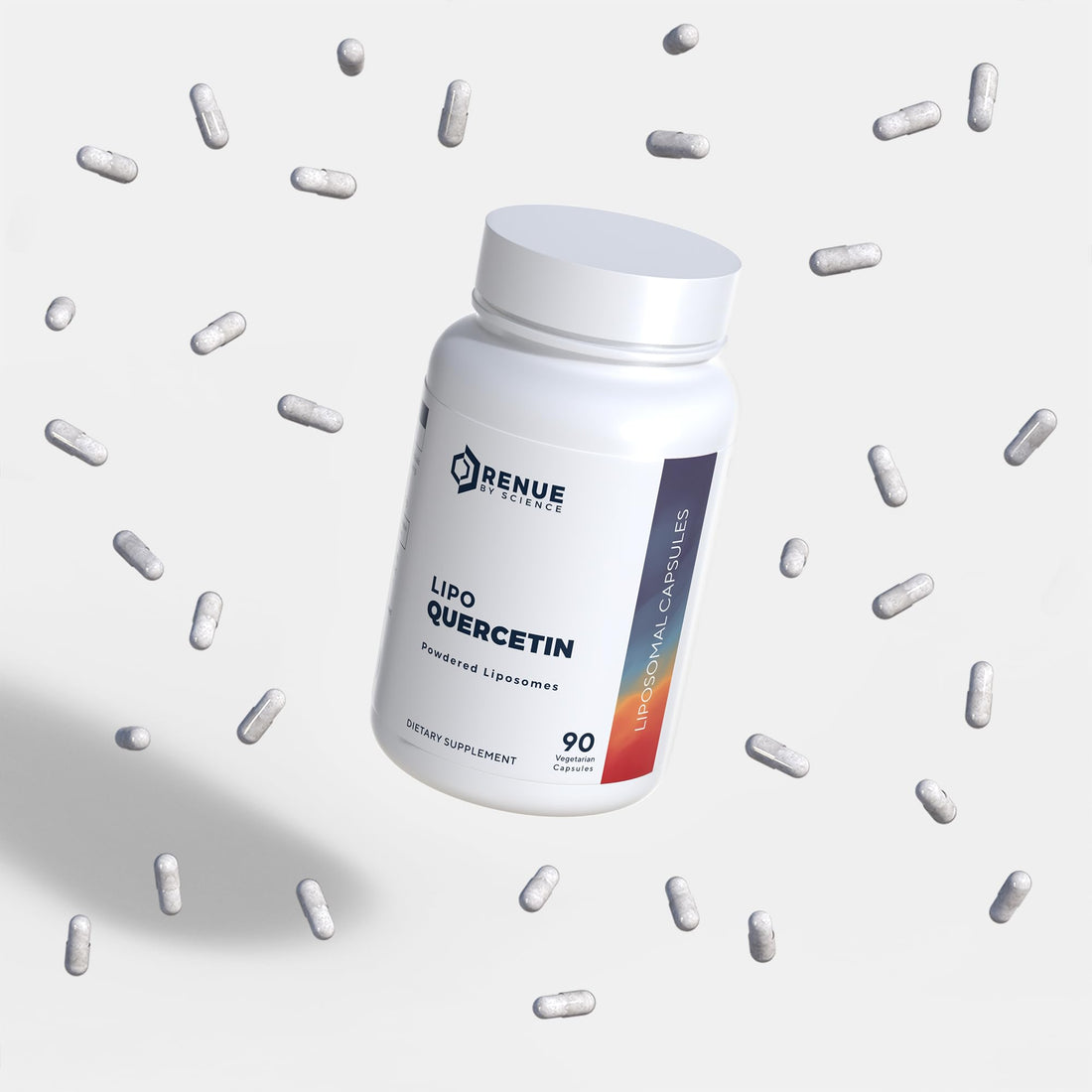 Renue By Science Quercetin | High Strength Liposomal Quercetin Supplements | 90 Quercitin Capsules - 150mg Quercetin per Serving | Non-GMO | Made in The USA & Third-Party Tested Renue By ScienceUS supplements