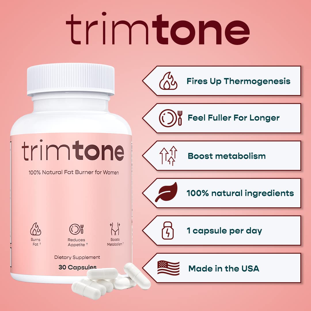 Trimtone Pills, 100% Natural Weight Management Formula for Women, Mood & Energy TrimtoneAu supplements