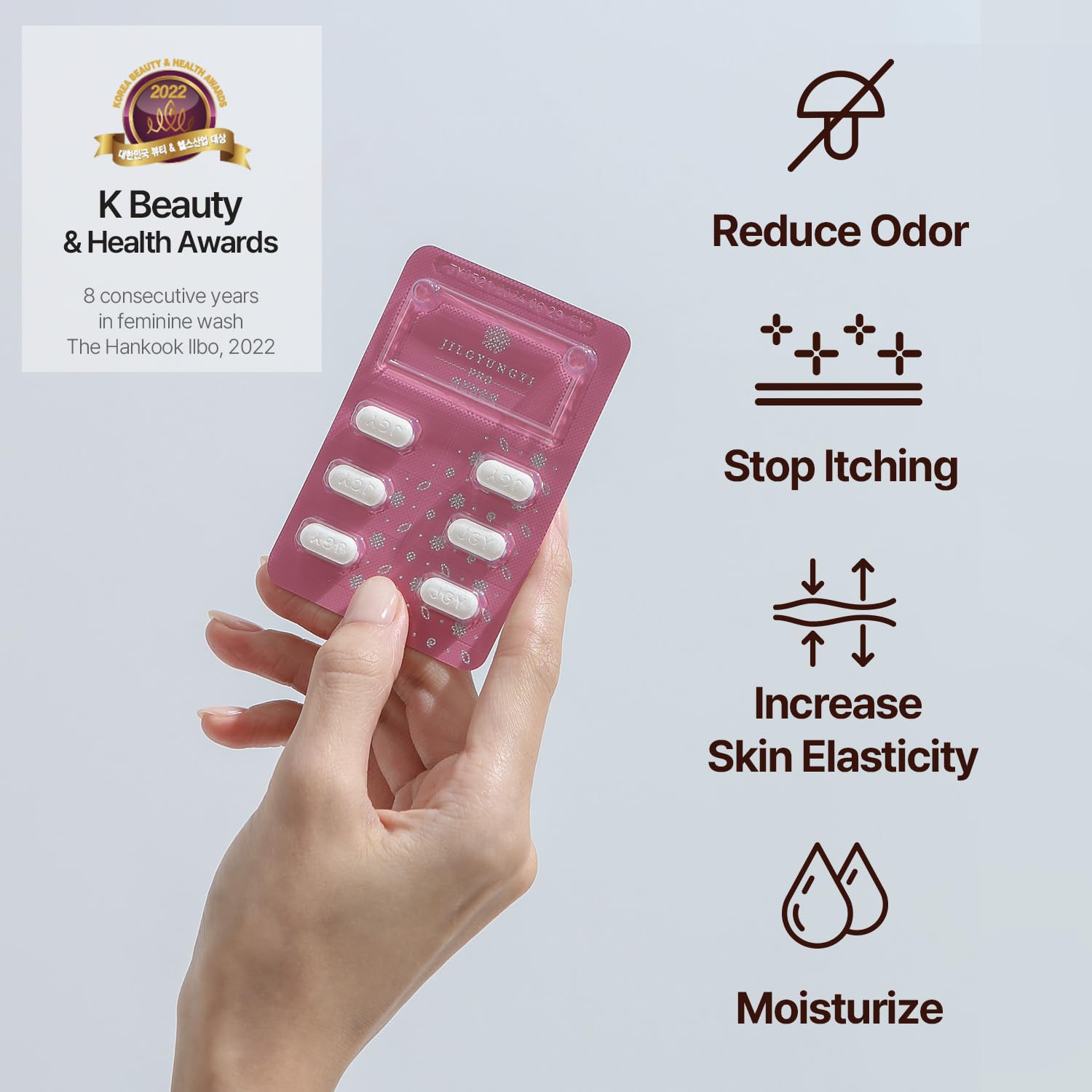 JILGYUNGYI PRO Feminine Wash Tablets - Feminine Intimate Solution - Moisturizing, Tightening JILGYUNGYIAu supplements