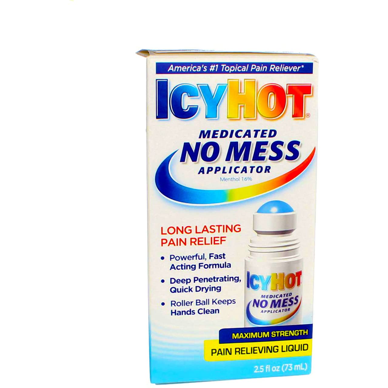 Icy Hot Medicated No Mess Applicator Max-Strength 2.5 Ounce (73ml) (6 Pack) Icy HotAu supplements