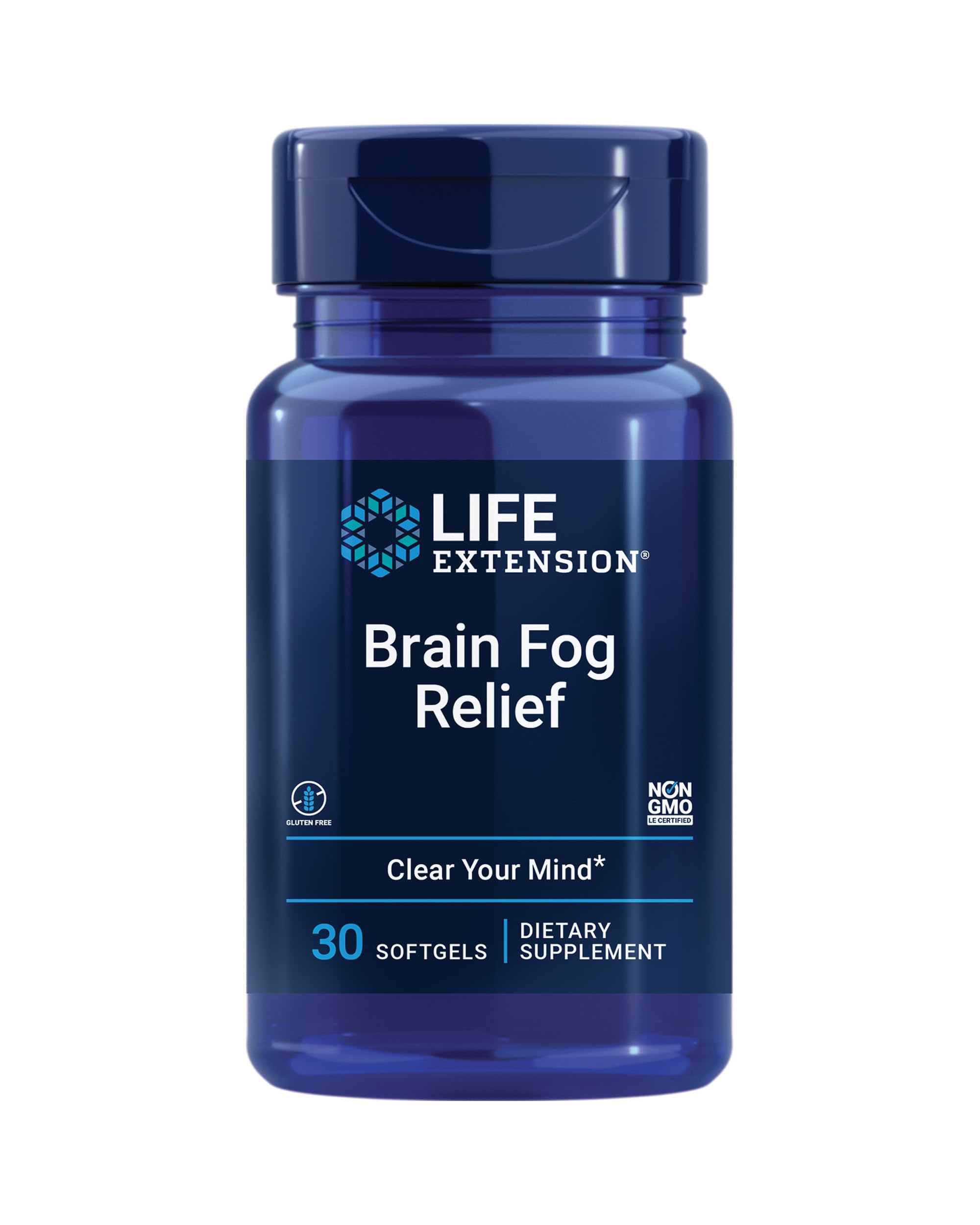 Life Extension Brain Fog Relief, Mango Leaf Extract, standardized Peppermint Oil, nootropic Brain Supplement for Clarity and Focus, Fast-Acting, Caffeine-Free, Gluten Free, Non-GMO, 30 softgels Life ExtensionAu supplements