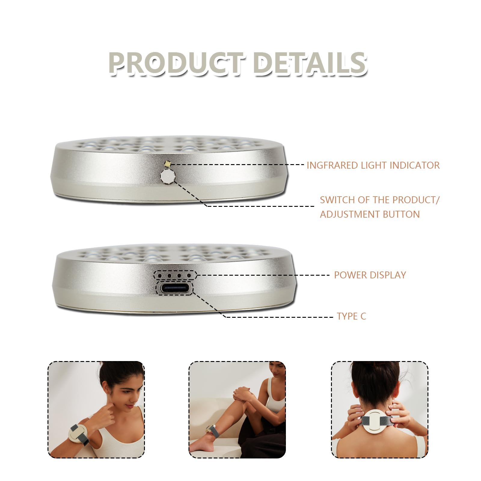 Red Light Therapy Device, Wearable Light Therapy Lamp for Pain Relief for Knee Muscle Feet Hands OrigintekAu supplements