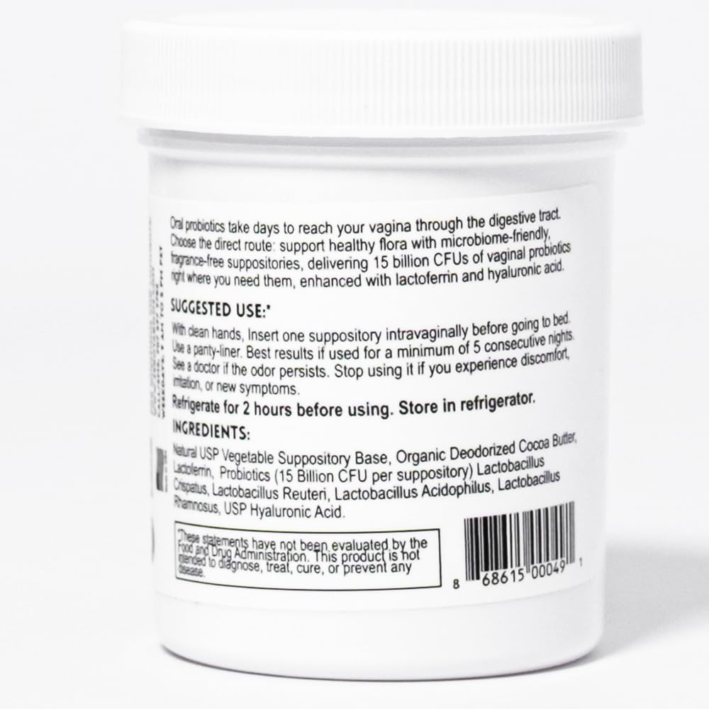 zerotaboos: Lactoferrin, Probiotics, Hyaluronic Acid - Feminine Care Rebalancing Suppository zerotaboosUS supplements