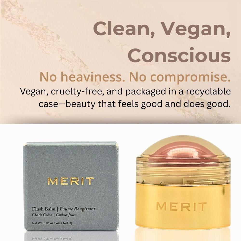 MERIT Flush Balm Cream Blush – Archival Cool Mauve | Hydrating Radiant Cheek & Lip Tint Stick with Vitamin E | Lightweight, Buildable, Vegan & Cruelty-Free Blush MeritAu supplements