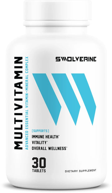 Swolverine Multivitamin | for Men & Women – High Potency Daily Vitamins with B-Complex, Antioxidants, Minerals, Inositol & PABA SwolverineAu supplements