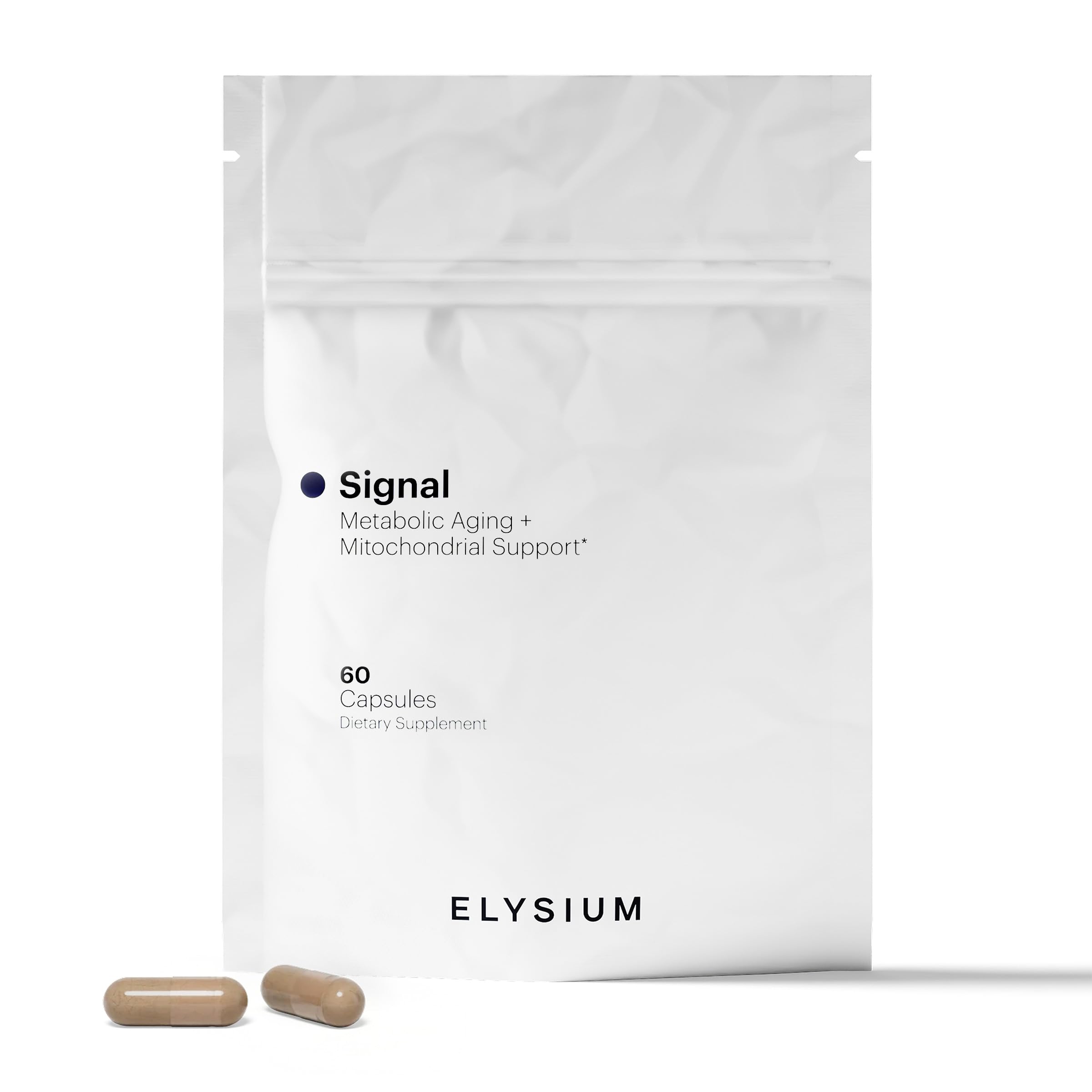 ELYSIUM Signal NMN Supplement - Clinically Proven to Support NAD+ Production, Mitochondrial Function & Metabolic Health - Nicotinamide Mononucleotide and SIRT3 Activation Complex- 30 Day Supply ELYSIUMUS supplements