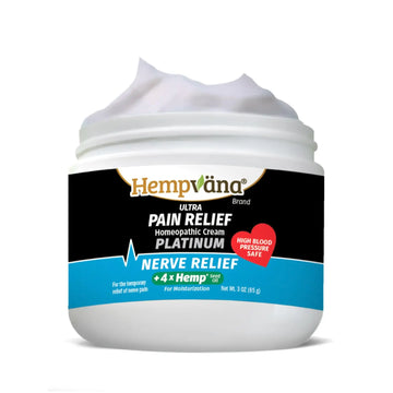 Hempvana Platinum Ultra-Strength Nerve Relief Cream w/100% Pure Hemp Seed Oil, AS-SEEN-ON-TV, Relieves Nerve Pain, Shooting Pain, Tingling, Muscle Cramps, Joint Pain, Tingling, Crawling Sensations HempvanaAu supplements