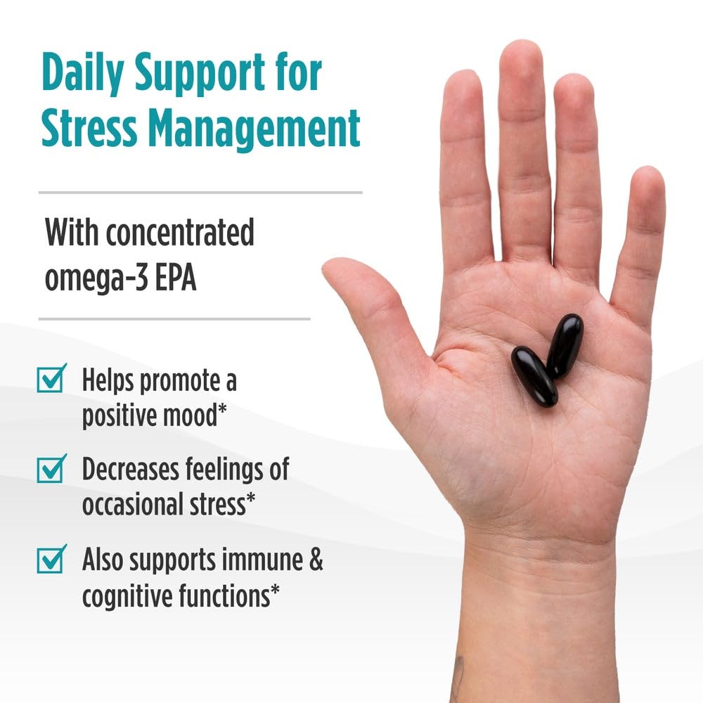 Nordic Naturals Mood Support Omega Blend - Unflavored - 60 Soft Gels - 1400 mg Omega-3 Supplement with EPA & DHA - Promotes Balanced Mood and Serenity - Non-GMO - 30 Servings Nordic NaturalsAu supplements