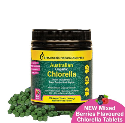 Biogenesis Organic Chlorella Tablets | Australian Grown | Chlorophyll-Rich BiogenesisUS supplements