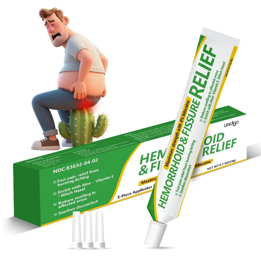 Lesdgo Hemorrhoidal Ointment(1 Pack),Hemorrhoid and Fissure Cream Witch Hazel Maximum Strength Pain Relief,for Itching and Swelling LesdgoAu supplements