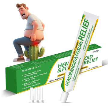 Lesdgo Hemorrhoidal Ointment(1 Pack),Hemorrhoid and Fissure Cream Witch Hazel Maximum Strength Pain Relief,for Itching and Swelling LesdgoAu supplements