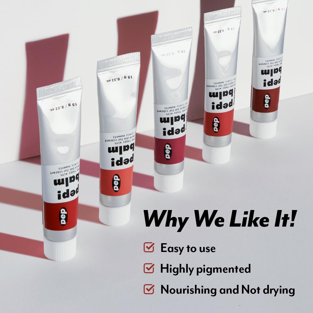 I'M MEME Lip and Cheek Tint - PepBalm 001 Recharger | Wtih Shea Butter, Gift, Liquid Blush, Travel-Friendly, Highly Pigmented, Non-Drying, Sheer Balm Gross Tint, 0.52 Oz I'M MEMEAu supplements